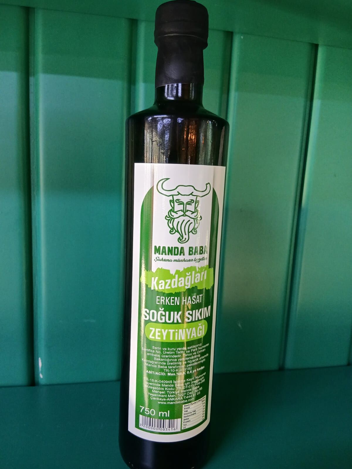 Kazdağları Erken Hasat Soğuksıkım Zeytinyağı